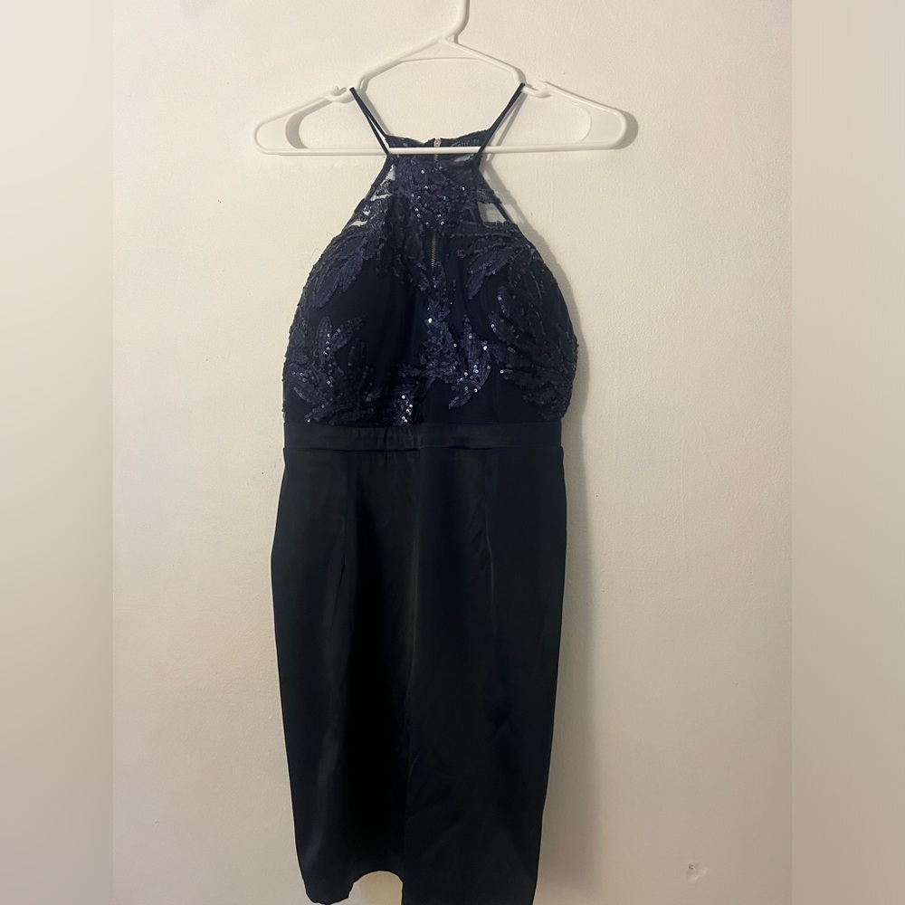 Navy blue elegant dress